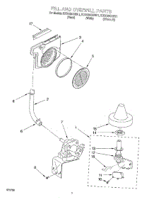 06 - Fill And Overfill parts for Kitchenaid Dishwasher KUDC25CHWH1 from AppliancePartsPros.com