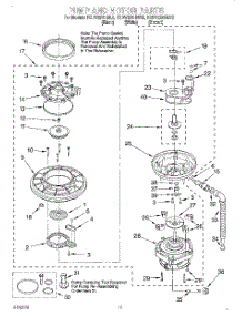09 - Pump And Motor parts for Kitchenaid Dishwasher KUDV25SHWH2 from AppliancePartsPros.com