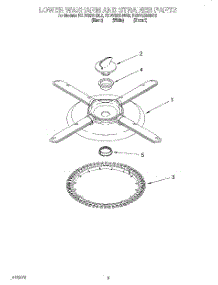 04 - Lower Washarm And Strainer parts for Kitchenaid Dishwasher KUDV25SHBL2 from AppliancePartsPros.com