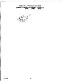 12 - Miscellaneous, Optional parts for Kitchenaid Dishwasher KUDM25SHWH1 from AppliancePartsPros.com