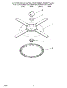 04 - Lower Washarm And Strainer parts for Kitchenaid Dishwasher KUDG25SHBT1 from AppliancePartsPros.com