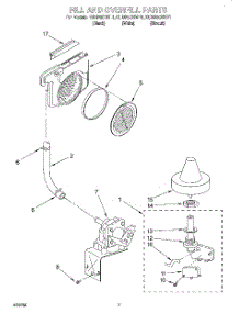 06 - Fill And Overfill parts for Kitchenaid Dishwasher KUDI25CHBT1 from AppliancePartsPros.com