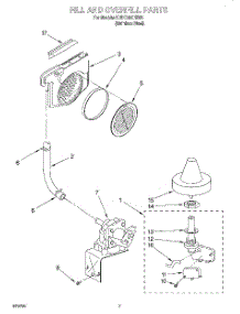 06 - Fill And Overfill parts for Kitchenaid Dishwasher KUDC25CHSS1 from AppliancePartsPros.com
