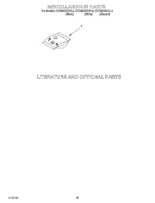 12 - Miscellaneous, Lit / Optional parts for Kitchenaid Dishwasher KUDM24SEBL4 from AppliancePartsPros.com