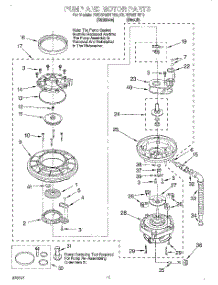 09 - Pump And Motor parts for Kitchenaid Dishwasher KUDS25SHBT0 from AppliancePartsPros.com