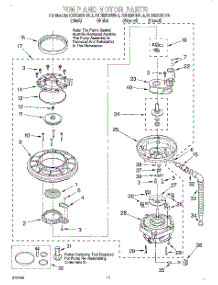 09 - Pump And Motor parts for Kitchenaid Dishwasher KUDI25CHBT0 from AppliancePartsPros.com