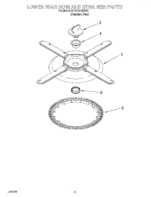 04 - Lower Washarm And Strainer parts for Kitchenaid Dishwasher KUDC24SESS5 from AppliancePartsPros.com