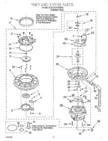 09 - Pump And Motor parts for Kitchenaid Dishwasher KUDC24SESS5 from AppliancePartsPros.com