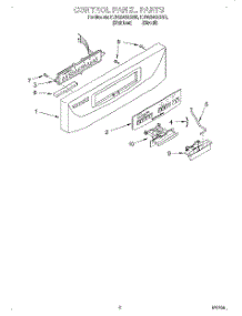 02 - Control Panel parts for Kitchenaid Dishwasher KUDS24SEBT5 from AppliancePartsPros.com