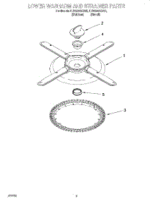 04 - Lower Washarm And Strainer parts for Kitchenaid Dishwasher KUDS24SEBS5 from AppliancePartsPros.com