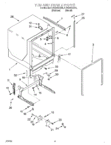 08 - Tub And Frame parts for Kitchenaid Dishwasher KUDS24SEBS5 from AppliancePartsPros.com