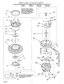 09 - Pump And Motor parts for Kitchenaid Dishwasher KUDM25SHBT0 from AppliancePartsPros.com