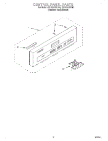 02 - Control Panel parts for Kitchenaid Dishwasher KUDC25CHSS0 from AppliancePartsPros.com