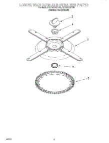 04 - Lower Washarm And Strainer parts for Kitchenaid Dishwasher KUDC25CHSS0 from AppliancePartsPros.com