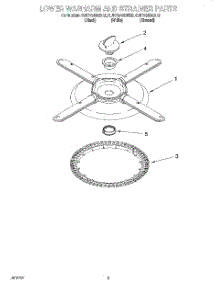 04 - Lower Washarm And Strainer parts for Kitchenaid Dishwasher KUDY24SEAL5 from AppliancePartsPros.com