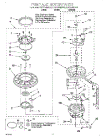 09 - Pump And Motor parts for Kitchenaid Dishwasher KUDY24SEWH5 from AppliancePartsPros.com