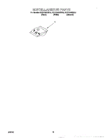 12 - Miscellaneous, Lit / Optional parts for Kitchenaid Dishwasher KUDY24SEAL5 from AppliancePartsPros.com