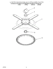 04 - Lower Washarm And Strainer parts for Kitchenaid Dishwasher KUDR25SHBL0 from AppliancePartsPros.com
