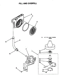 Fill And Overfill parts for Kitchenaid Dishwasher KUDS25SEBL0 from AppliancePartsPros.com