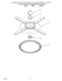 04 - Lower Washarm And Strainer parts for Kitchenaid Dishwasher KUDR24SEAL5 from AppliancePartsPros.com