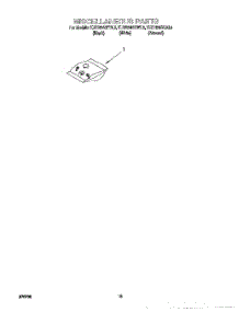 12 - Miscellaneous, Lit / Optional parts for Kitchenaid Dishwasher KUDR24SEAL5 from AppliancePartsPros.com