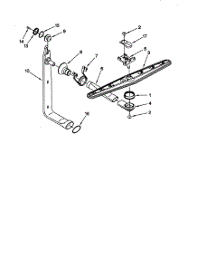 Upper Wash And Rinse parts for Kitchenaid Dishwasher KUDC24SESS24 from AppliancePartsPros.com
