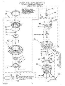 09 - Pump And Motor parts for Kitchenaid Dishwasher KUDS24SEBS4 from AppliancePartsPros.com