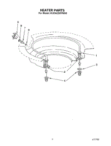 07 - Heater parts for Kitchenaid Dishwasher KUDA230YWH0 from AppliancePartsPros.com