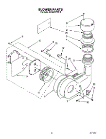 03 - Blower parts for Kitchenaid Dishwasher KUDA23SYWH0 from AppliancePartsPros.com