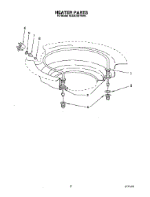 07 - Heater parts for Kitchenaid Dishwasher KUDA23SYWH0 from AppliancePartsPros.com