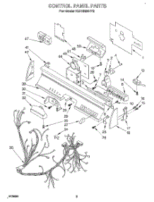 03 - Control Panel, Lit / Optional parts for Kitchenaid Dishwasher KUDS23HY2 from AppliancePartsPros.com