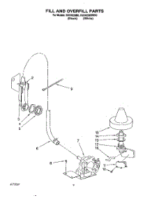 07 - Fill And Overfill parts for Kitchenaid Dishwasher KUDH230B0 from AppliancePartsPros.com