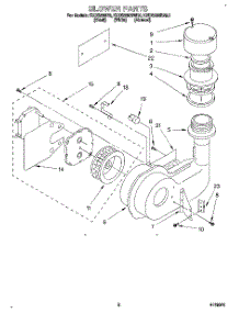 02 - Blower parts for Kitchenaid Dishwasher KUDS230BAL0 from AppliancePartsPros.com