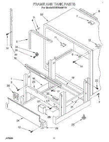 09 - Frame And Tank parts for Kitchenaid Dishwasher KUDS23HY2 from AppliancePartsPros.com