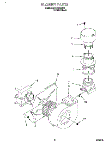 02 - Blower parts for Kitchenaid Dishwasher KUDB23HY2 from AppliancePartsPros.com