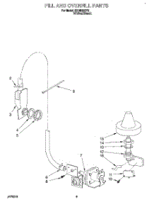 07 - Fill And Overfill parts for Kitchenaid Dishwasher KUDB23HY2 from AppliancePartsPros.com