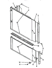 Door And Panel parts for Kitchenaid Dishwasher KUDH230YH0 from AppliancePartsPros.com