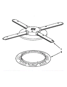 Lower Washarm And Strainer parts for Kitchenaid Dishwasher KUDH230YH0 from AppliancePartsPros.com