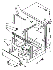 Frame And Tank parts for Kitchenaid Dishwasher KUDH230YH0 from AppliancePartsPros.com