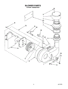 02 - Blower parts for Kitchenaid Dishwasher KUDA23SYWH1 from AppliancePartsPros.com