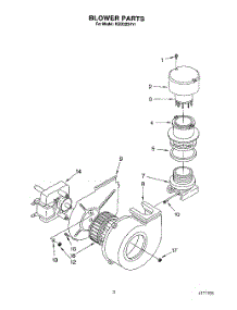 02 - Blower parts for Kitchenaid Dishwasher KUDD23HY1 from AppliancePartsPros.com
