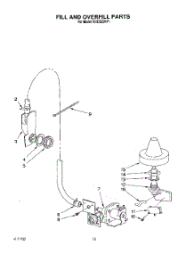 07 - Fill And Overfill parts for Kitchenaid Dishwasher KUDD23HY1 from AppliancePartsPros.com