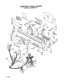 04 - Control Panel, Lit / Optional parts for Kitchenaid Dishwasher KUDS22HT0 from AppliancePartsPros.com