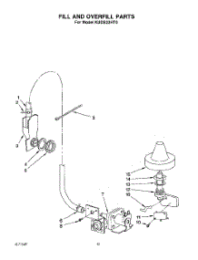 08 - Fill And Overfill parts for Kitchenaid Dishwasher KUDS22HT0 from AppliancePartsPros.com