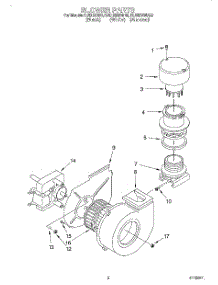 02 - Blower parts for Kitchenaid Dishwasher KUDI230BWH0 from AppliancePartsPros.com