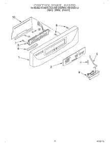 02 - Control Panel parts for Kitchenaid Dishwasher KUDI24SEWH0 from AppliancePartsPros.com