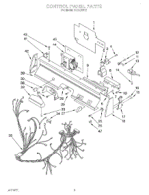 03 - Control Panel, Lit / Optional parts for Kitchenaid Dishwasher KUDJ230Y2 from AppliancePartsPros.com