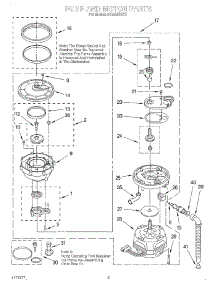 04 - Pump And Motor parts for Kitchenaid Dishwasher KUDJ230Y2 from AppliancePartsPros.com