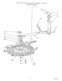 08 - Upper Wash And Rinse parts for Kitchenaid Dishwasher KUDJ230Y2 from AppliancePartsPros.com