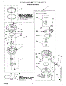 04 - Pump And Motor parts for Kitchenaid Dishwasher KUDP230Y2 from AppliancePartsPros.com